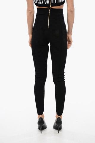 하이웨이스트 오픈 니트 레깅스