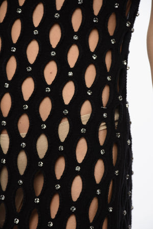 Vestito Openwork SALISA con Applicazione Strass