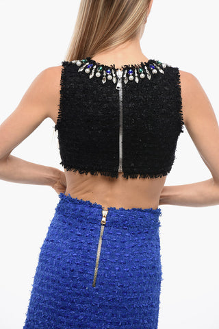 Rhinestone Embelished Cropped Top