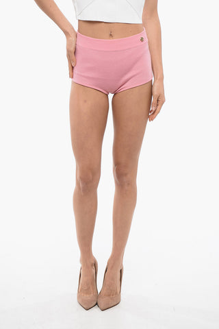 Culotte in Misto Lana con Bottone Logato