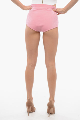 Culotte in Misto Lana con Bottone Logato