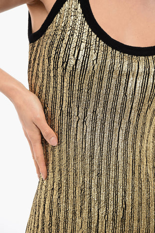 Sleeveless Dress Coated Effect
