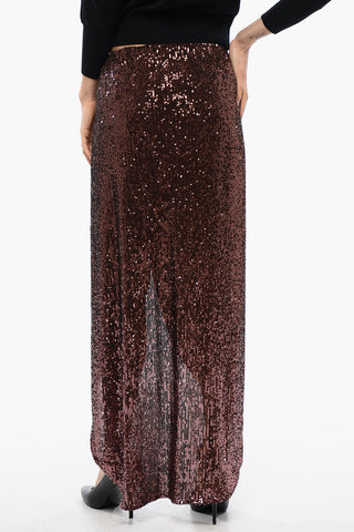 Sequined Skirt With Knotted Detail
