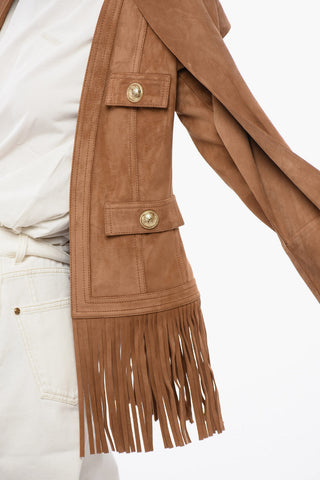 Fringed Suede Jacket