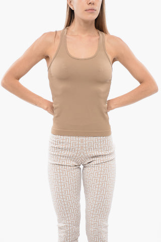 S Stretch Fabric FORTUNA Tank Top with Side Logo