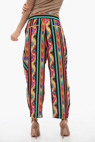 Printed Silk Pants HAREM