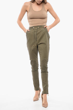 Pantaloni Jodhpur con Inserti Trapuntati