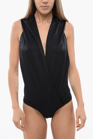 Hooded Body With Deep Neckline