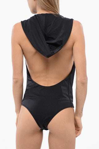 Hooded Body With Deep Neckline