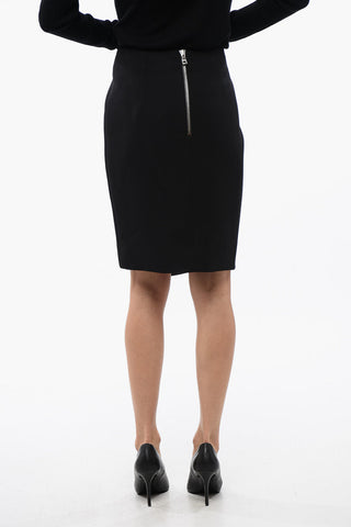 Wrapped Skirt With Jewel Buttons