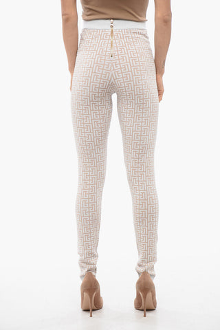 Leggings with Glitter Monogram