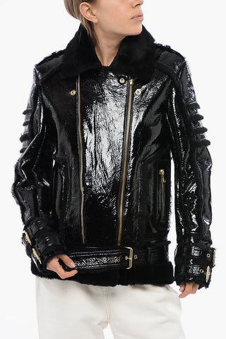 Giubbotto Biker In Shearling
