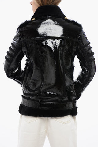 Giubbotto Biker In Shearling
