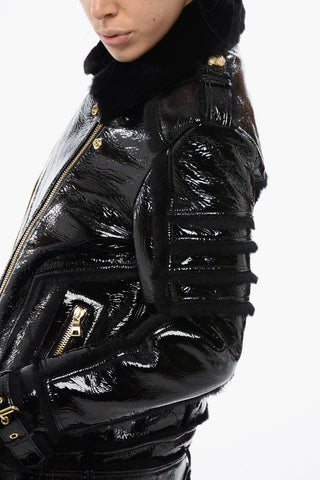 Giubbotto Biker In Shearling
