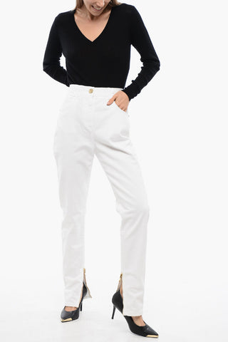 Skinny Denims with Jewel Buttons