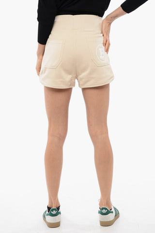 Brushed Multipocket Shorts with Flocked Logo