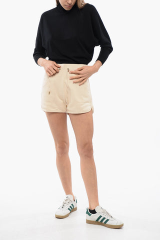 Brushed Multipocket Shorts with Flocked Logo