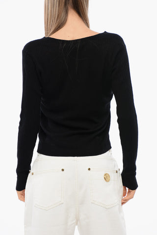 STUDIO Silk and Wool Lightweight OLBIA V-neck Sweater