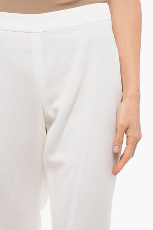 뒷지퍼 부착 부트컷 스키니 핏 팬츠