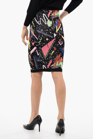 Jacquard High-waisted Mini Skirt
