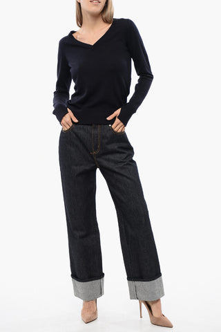 LEISURE V-Neck Virgin Wool Sweater