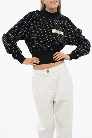 Brushed Cotton Sweatshirt with Doka Pot Pattern