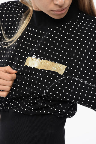Brushed Cotton Sweatshirt with Doka Pot Pattern