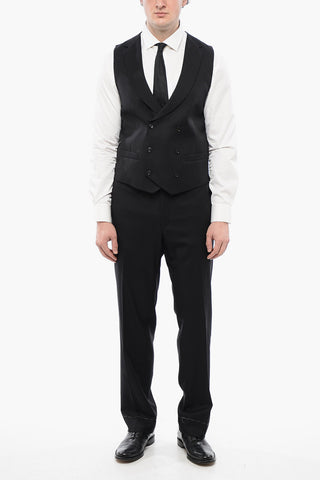 CC COLLECTION Virgin Wool CERIM.RESET Double Breasted Waistcoat