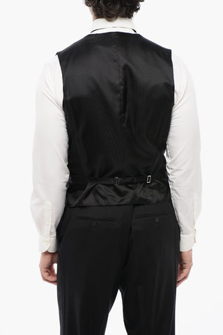 CC COLLECTION Virgin Wool CERIM.RESET Double Breasted Waistcoat