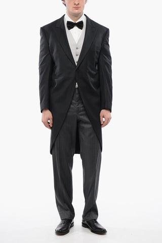 Virgin Wool Center Vent Peak Lapel CEREMONIA Ceremony Groom