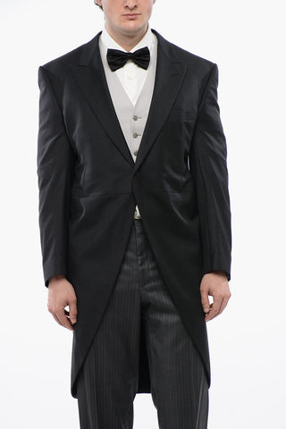 Virgin Wool Center Vent Peak Lapel CEREMONIA Ceremony Groom