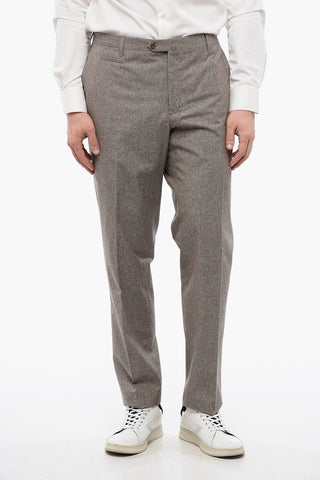 Virgin Wool Blend ACADEMY Pants with Flush Pockets