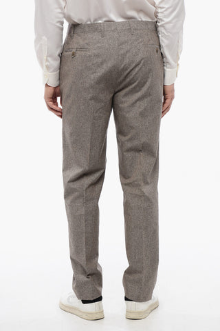 Virgin Wool Blend ACADEMY Pants with Flush Pockets