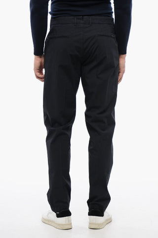 Pantaloni Chino in Cotone Stretch con Passanti