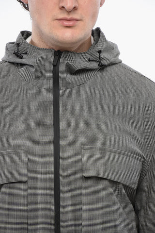 CC COLLECTION Outerwear Sfoderato con Motivo Micro Pied de Poule