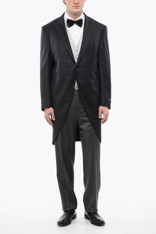 Virgin Wool Center Vent Peak Lapel CERIM.LEADER Ceremony Groom