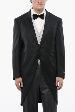 Virgin Wool Center Vent Peak Lapel CERIM.LEADER Ceremony Groom