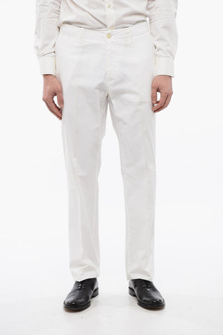 ID Stretch Cotton Chinos Pants with Martingales