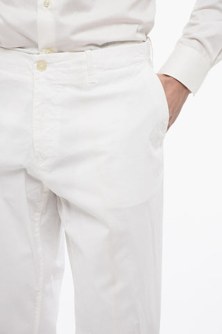 ID Stretch Cotton Chinos Pants with Martingales