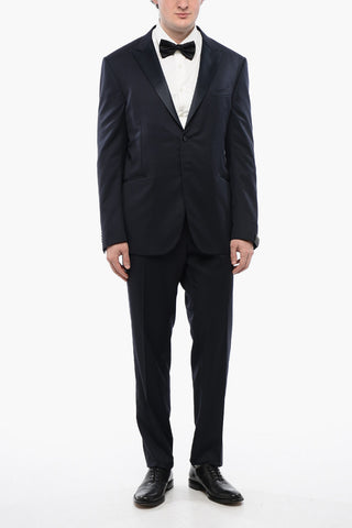 Satin Lapel CERIMONIA ACADEMY Virgin Wool Suit