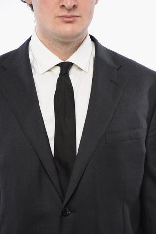 Virgin Wool Side Vents Notch Lapel LEADER  2-Button Suit