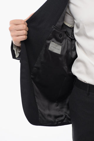 Virgin Wool Side Vents Notch Lapel LEADER  2-Button Suit