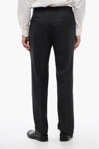 Virgin Wool Side Vents Notch Lapel LEADER  2-Button Suit
