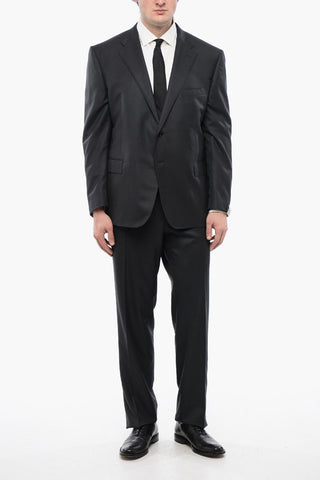 Side Vents Notch Lapel 2-Button Suit