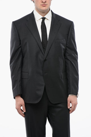 Side Vents Notch Lapel 2-Button Suit