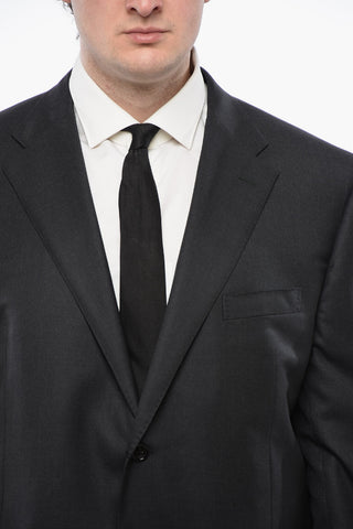 Side Vents Notch Lapel 2-Button Suit