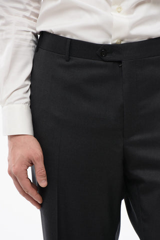 Side Vents Notch Lapel 2-Button Suit