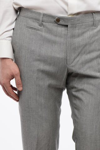 Linen and Wool-blended Pants