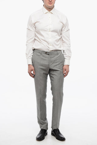 Linen and Wool-blended Pants