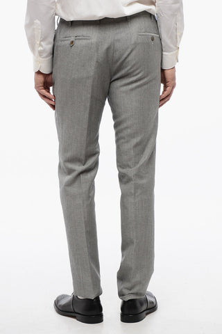 Linen and Wool-blended Pants